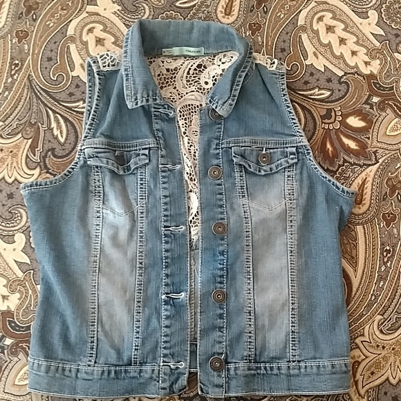 maurices denim vest